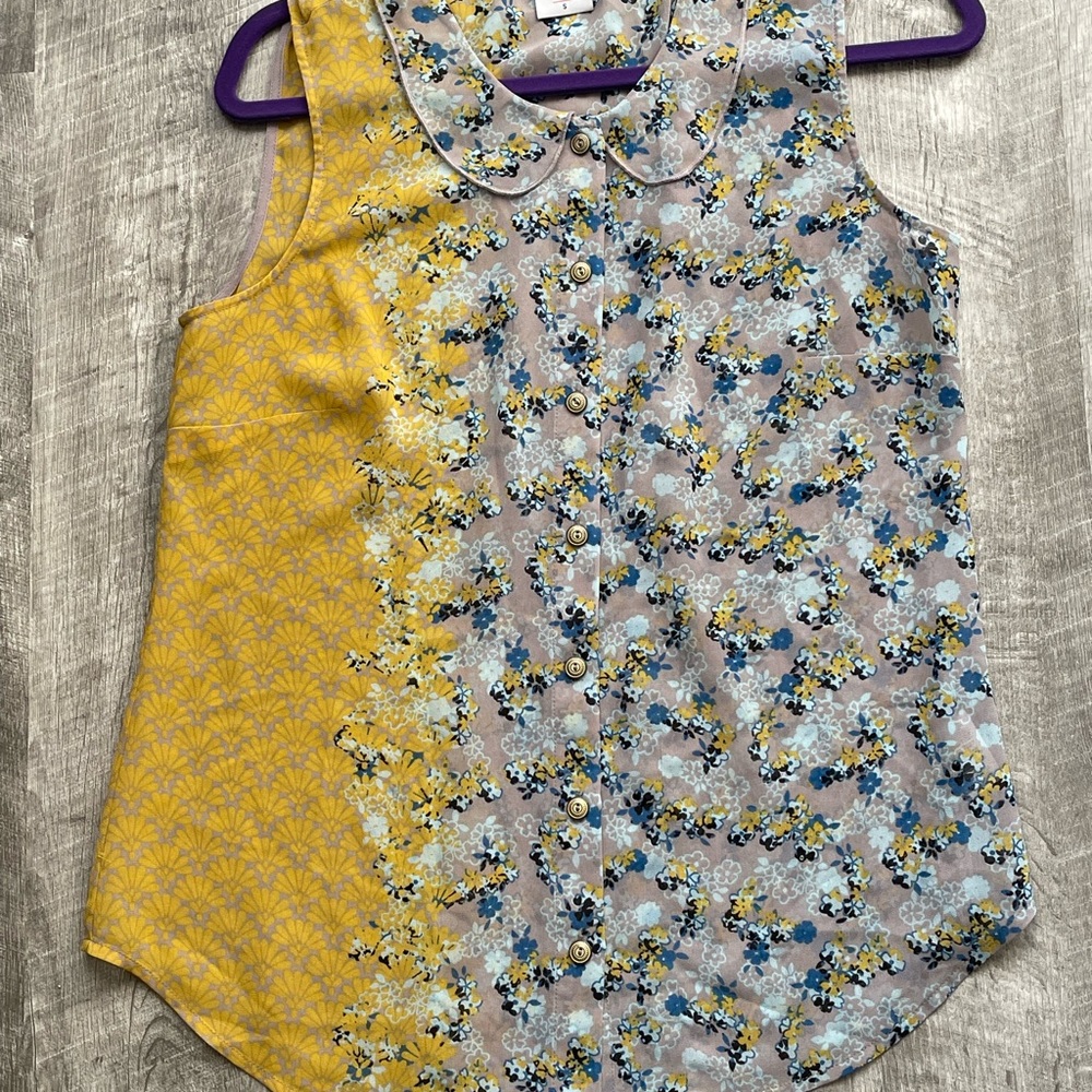 Cabi Sheer Sleeveless Blouse